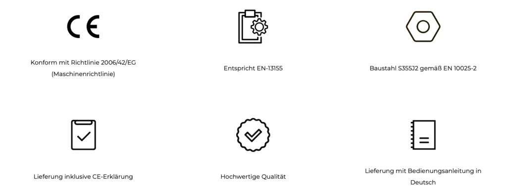 Kalksandstein Greifer sonstige Spezifikationen